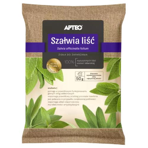 Miniaturka artykułu - Szałwia liść APTEO, 50g