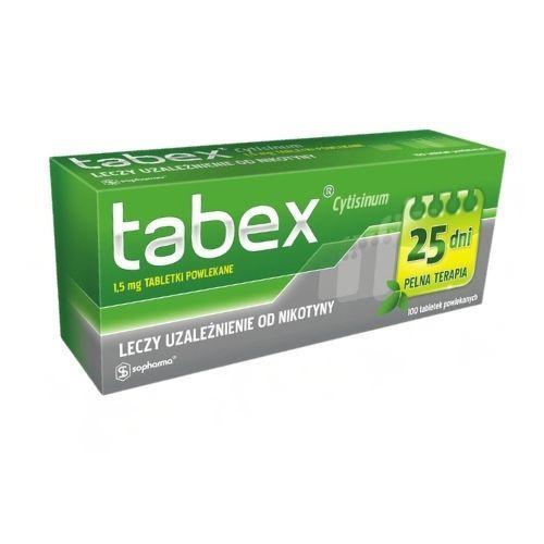 Miniaturka artykułu - TABEX 1,5 mg, 100 tabletek USZKODZONE TEKTUROWE OPAKOWANIE
