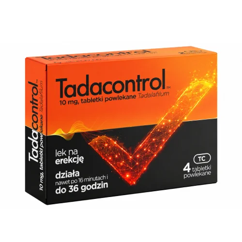 Miniaturka artykułu - Tadacontrol 10 mg, 4 tabletki powlekane