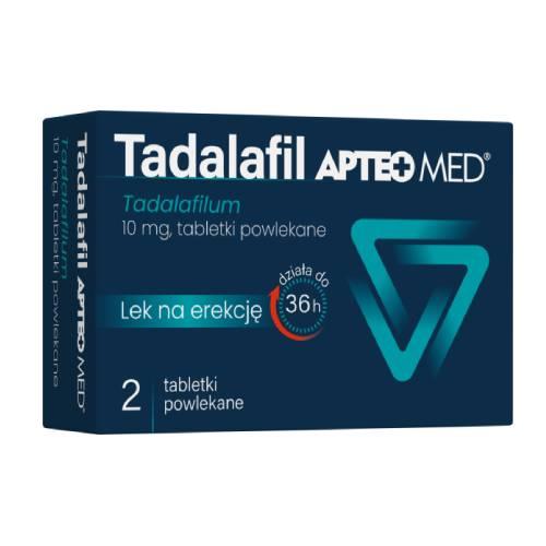 Miniaturka artykułu - Tadalafil Apteo Med 10 mg, 2 tabletki powlekane