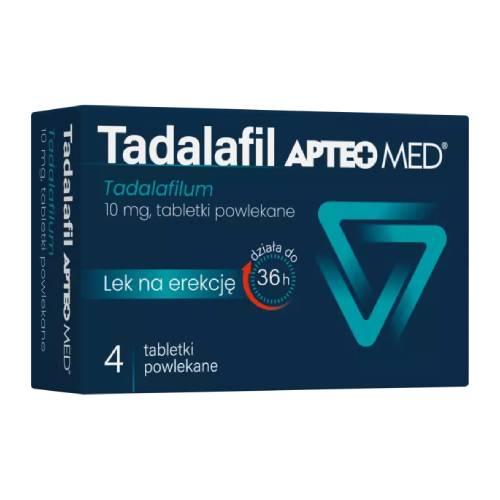Miniaturka artykułu - Tadalafil Apteo Med 10 mg, 4 tabletki powlekane