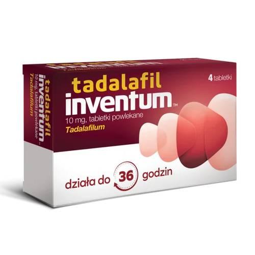 Miniaturka artykułu - Tadalafil inventum 10mg, 4 tabletki powlekane