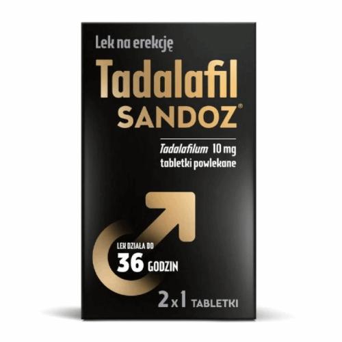 Miniaturka artykułu - Tadalafil Sandoz 10 mg, 2 tabletki