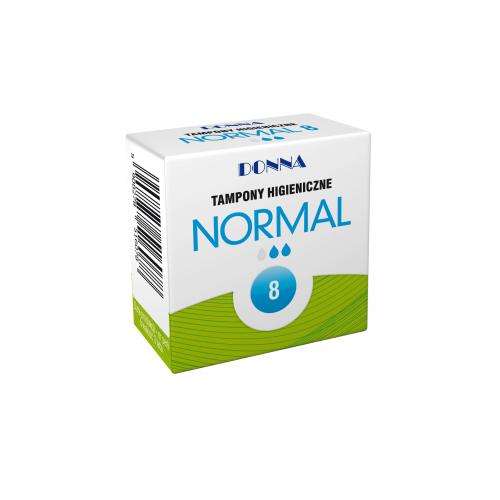Miniaturka artykułu - Tampony higieniczne DONNA normal - 8 sztuk