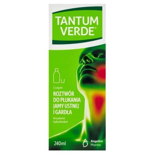 Miniaturka artykułu - TANTUM VERDE Płyn do płukania gardła i jamy ustnej - 240 ml BRAK KARTONU