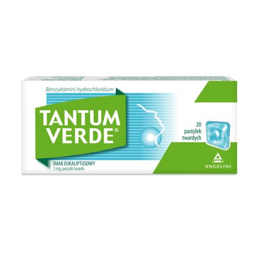 Miniaturka artykułu - Tantum Verde Smak Eukaliptusowy, 20 pastylek