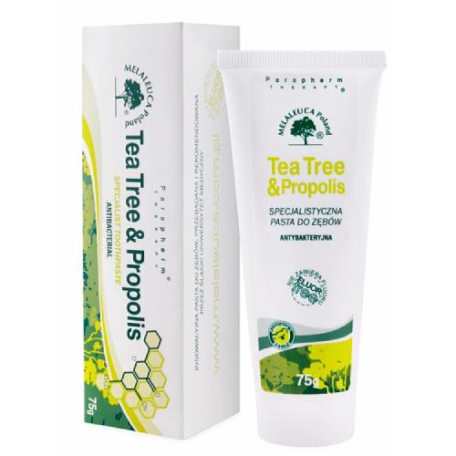 Miniaturka artykułu - Tea Tree & Propolis Specjalistyczna pasta do zęb&oacute;w antybakteryjna, 75 g