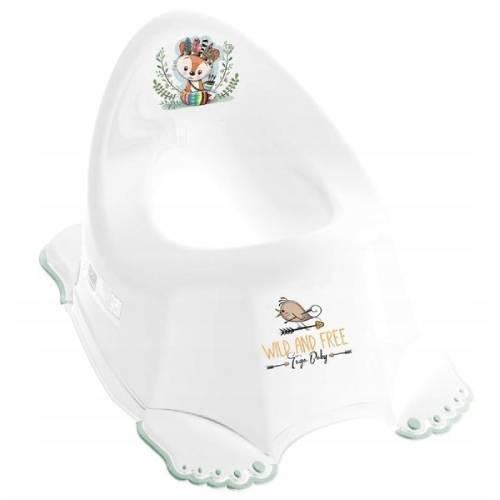 Miniaturka artykułu - TEGA BABY Nocnik antypoślizgowy DZIKI ZACH&Oacute;D biały - lisek, 1szt.