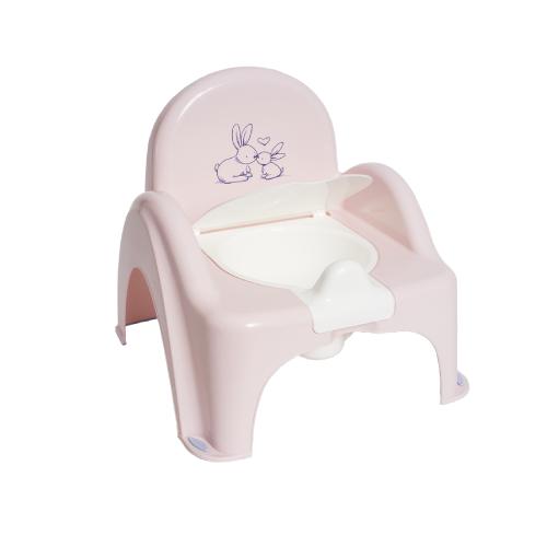 Miniaturka artykułu - TEGA BABY Nocnik Krzesełko Kr&oacute;liczki jasnor&oacute;żowy