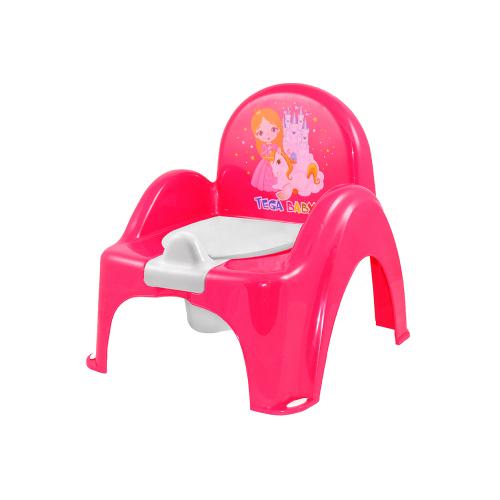 Miniaturka artykułu - TEGA BABY Nocnik krzesełko KSIĘŻNICZKA r&oacute;żowy, 1 szt.	