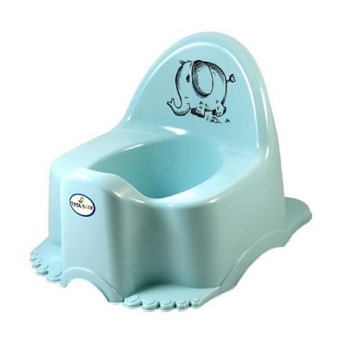 Miniaturka artykułu - TEGA BABY Nocnik z pozytywką ECO SŁOŃ turkus, 1 szt.