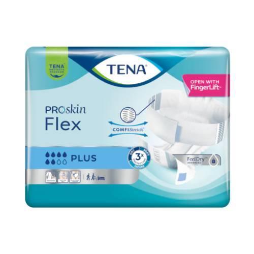 Miniaturka artykułu - TENA FLEX ProSkin Plus S Pieluchomajtki z pasem mocującym, 30szt. USZKODZONA FOLIA