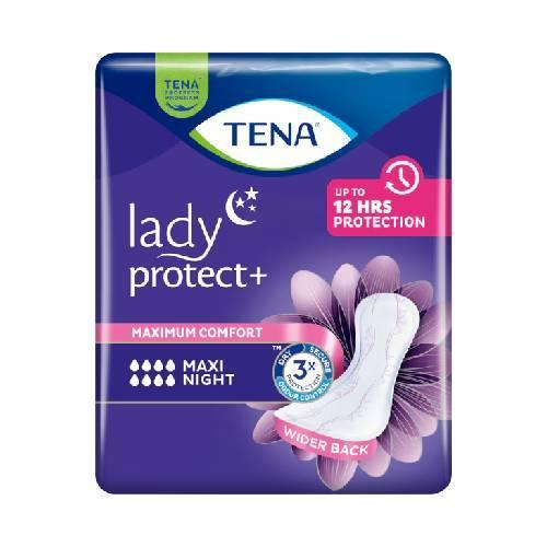 Miniaturka artykułu - TENA Lady Maxi Night, 12 szt - specjalistyczne podpaski USZKODZONE/ OPAKOWANIE FOLIOWE
