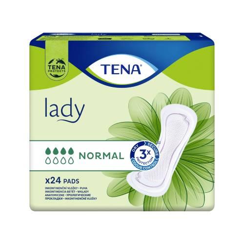 Miniaturka artykułu - TENA LADY Normal, 24 szt - wkładki anatomiczne