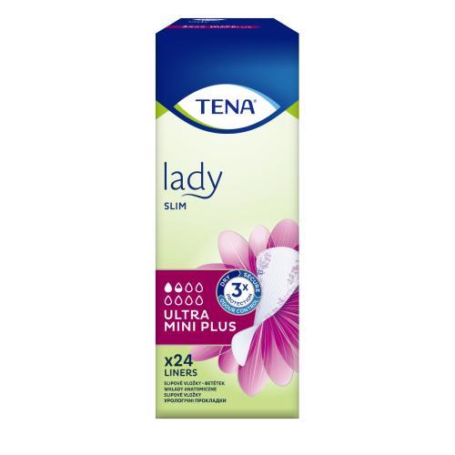 Miniaturka artykułu - TENA Lady Slim Ultra Mini Plus Wkładki anatomiczne, 24szt. USZKODZONY KARTON
