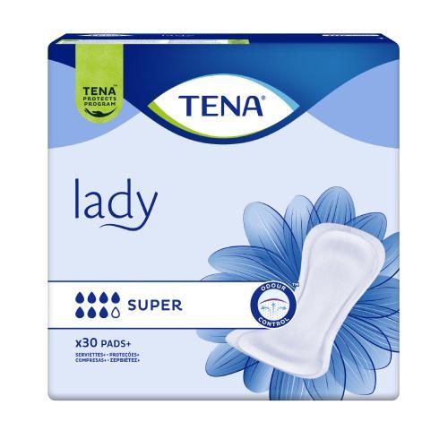 Miniaturka artykułu - TENA LADY Super, 30 szt - wkładki anatomiczne USZKODZONE FOIOWE OPAKOWANIE