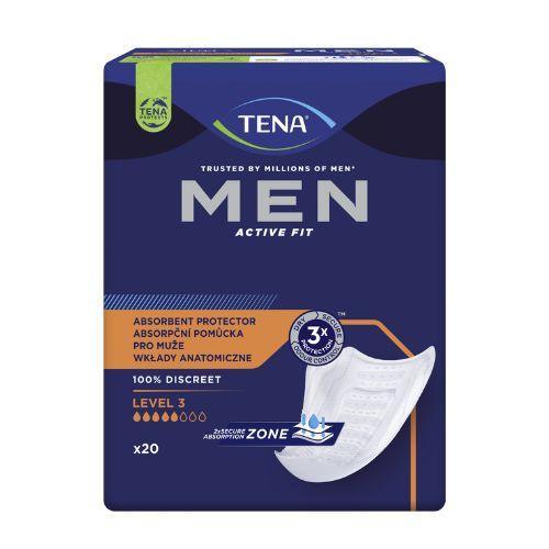 Miniaturka artykułu - TENA MEN Active Fit Level 3, 20szt. USZKODZONE OPAKOWANIE
