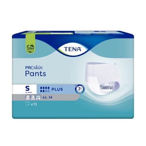 Miniaturka artykułu - TENA PANTS ProSkin Plus Majtki chłonne S, 15 sztuk/USZKODZONE FOLIOWE OPAKOWANIE
