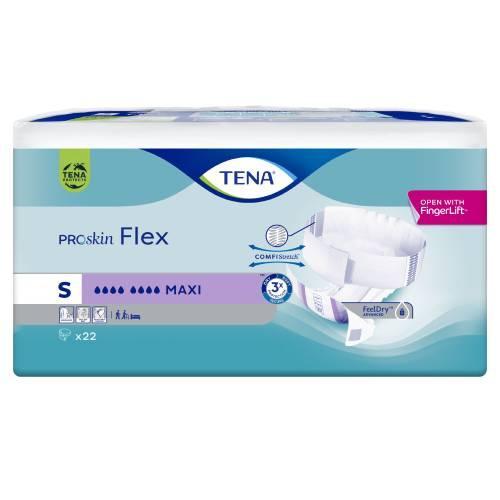 Miniaturka artykułu - TENA Pieluchomajtki ProSkin Flex Maxi S, 22 szt. USZKODZONE FOLIOWE OPAKOWANIE
