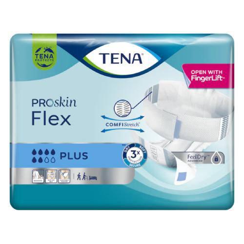Miniaturka artykułu - TENA Pieluchomajtki ProSkin Flex Plus L, 30szt.