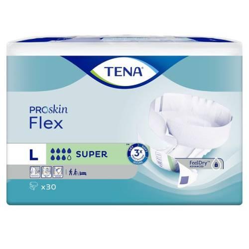 Miniaturka artykułu - TENA Pieluchomajtki ProSkin Flex Super L, 30 szt.