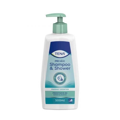 Miniaturka artykułu - TENA Shower & Shampoo Żel do mycia i szampon 2w1, 500 ml