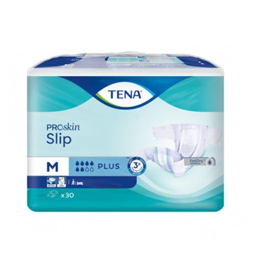 Miniaturka artykułu - TENA SLIP ProSkin Plus M, 30 szt - pieluchomajtki USZKODZONE OPAKOWANIE FOLIOWE