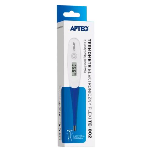 Miniaturka artykułu - Apteo Flexi TE-002 Termometr elektroniczny z elastyczną końc&oacute;wką, 1 szt.