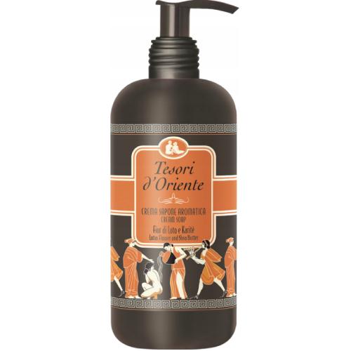 Miniaturka artykułu - Tesori d'Oriente Mydło w płynie Kwiat lotosu i Masło Shea, 300ml