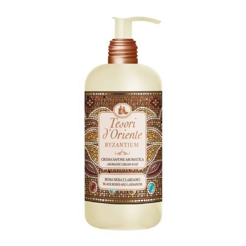 Miniaturka artykułu - Tesori d'Oriente Mydło w płynie Byzantium czarna r&oacute;ża i labdanum, 300 ml