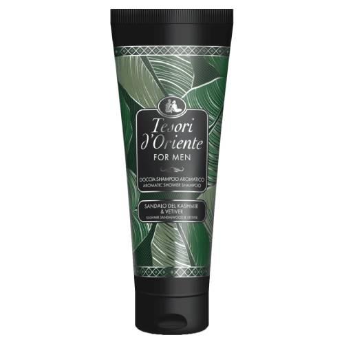 Miniaturka artykułu - Tesori d'Oriente For Men Żel pod prysznic i szampon 2w1 Kaszmirowe drzewo sandałowe i Wetyweria, 250 ml