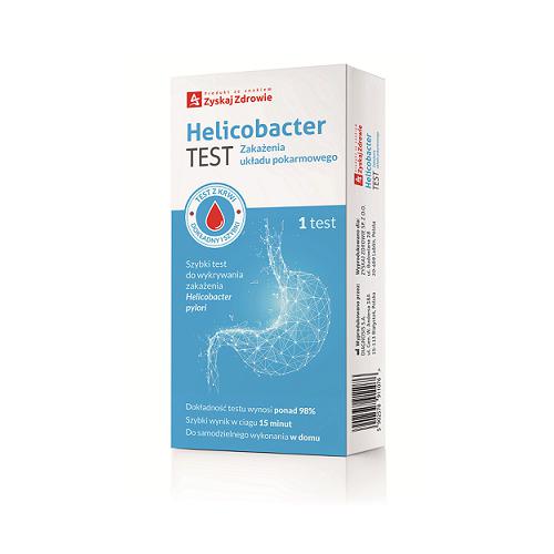 Miniaturka artykułu - ZYSKAJ ZDROWIE Test Helicobacter Zakażenia układu pokarmowego, 1szt.