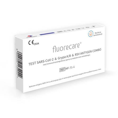 Fluorecare Test Sars-CoV-2 & Grypa A/B & RSV Antygen Combo, 1 szt.
