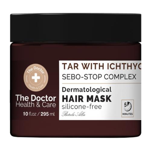 Miniaturka artykułu - The Doctor Health & Care Sebo-stop Complex Maska do włos&oacute;w przeciw przetłuszczaniu się, 295 ml