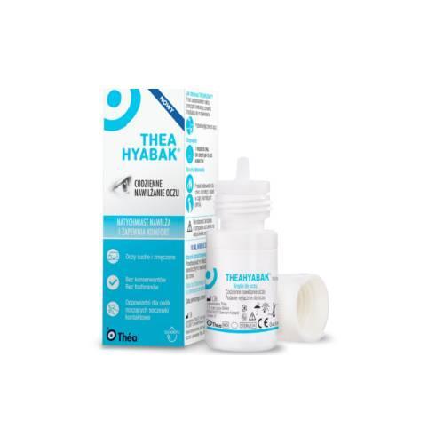 Miniaturka artykułu - TheaHyabak Krople do oczu 0,15%, 10 ml - krople nawilżające USZKODZONE TEKTUROWE OPAKOWANIE