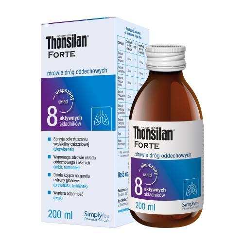 Miniaturka artykułu - Thonsilan Forte syrop, 200 ml