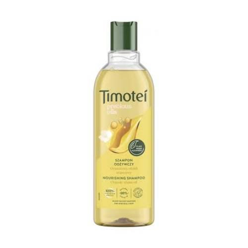 Miniaturka artykułu - TIMOTEI Precious Oils Szampon odżywczy do włos&oacute;w suchych i matowych z organicznym olejkiem arganowym, 400ml