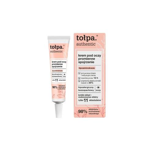 Miniaturka artykułu - Tołpa authentic Krem pod oczy promienne spojrzenie, 10ml