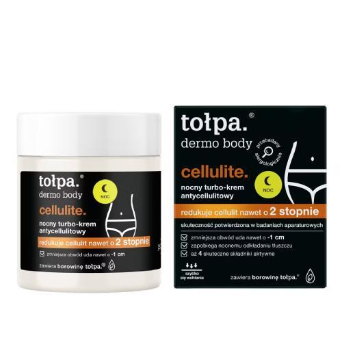 Miniaturka artykułu - TOŁPA Demo Body Cellulite Nocny turbo krem antycellulitowy, 250 ml BEZ OPAKOWANIA