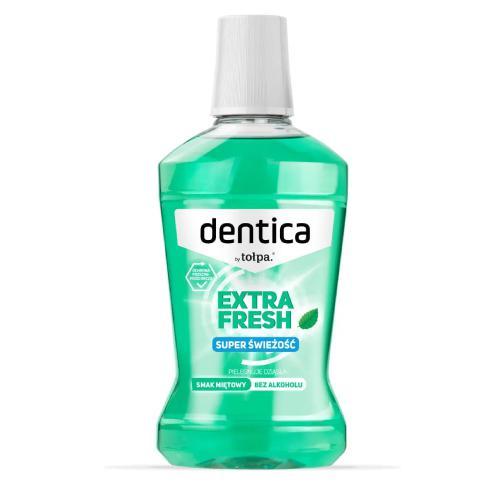 Miniaturka artykułu - TOŁPA DENTICA Extra Fresh Płyn do higieny jamy ustnej, 500ml/BRAK ETYKIETY