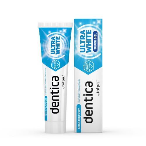 Miniaturka artykułu - TOŁPA Dentica Pasta do zęb&oacute;w Ultra White, 100ml USZKODZONE TEKTUROWE OPAKOWANIE