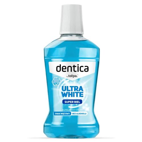 Miniaturka artykułu - TOŁPA Dentica Płyn do płukania jamy ustnej Ultra White, 500ml