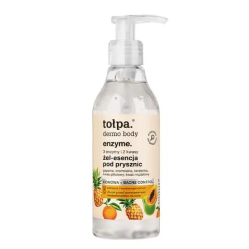 Miniaturka artykułu - TOŁPA DERMO BODY ENZYME Żel-esencja pod prysznic, 195ml