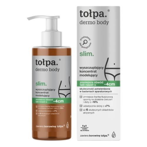 Miniaturka artykułu - Tołpa Dermo Body Slim Wyszczuplający koncentrat modelujący do ciała, 250 ml USZKODZONE TEKTUROWE OPAKOWANIE