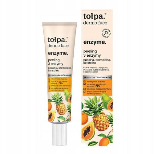 Miniaturka artykułu - TOŁPA DERMO FACE SEBIO Peeling 3 enzymy, 40 ml USZKODZONE KARTONOWE OPAKOWANIE 