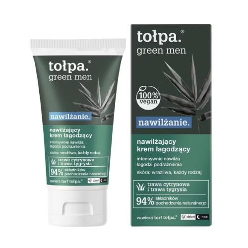 Miniaturka artykułu - TOŁPA Green men nawilżający krem orzeźwiający, 50 ml