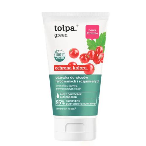 Miniaturka artykułu -  TOŁPA GREEN Ochrona Koloru Odżywka do włos&oacute;w farbowanych i rozjaśnianych, 150ml