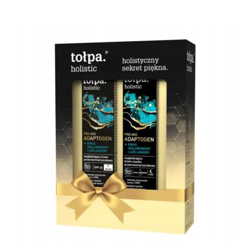 Miniaturka artykułu - TOŁPA Holistic Zestaw (Krem przeciwzmarszczkowy na dzień, 40ml + Krem-maska przeciwzmarszczkowy, 40ml)
