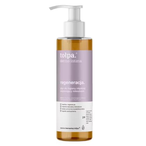 Miniaturka artykułu - TOŁPA INTIMA Regenerujący płyn do higieny intymnej, 195ml