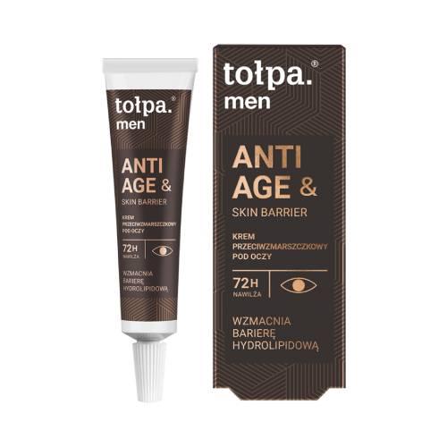 Miniaturka artykułu - Tołpa Men Anti Age & Skin Barrier Krem przeciwzmarszczkowy pod oczy, 10 ml
